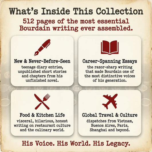 The Anthony Bourdain Reader — A Life in Writing
